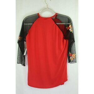 Lularoe Top Embroidered Lace Stretch NEW Womens Small